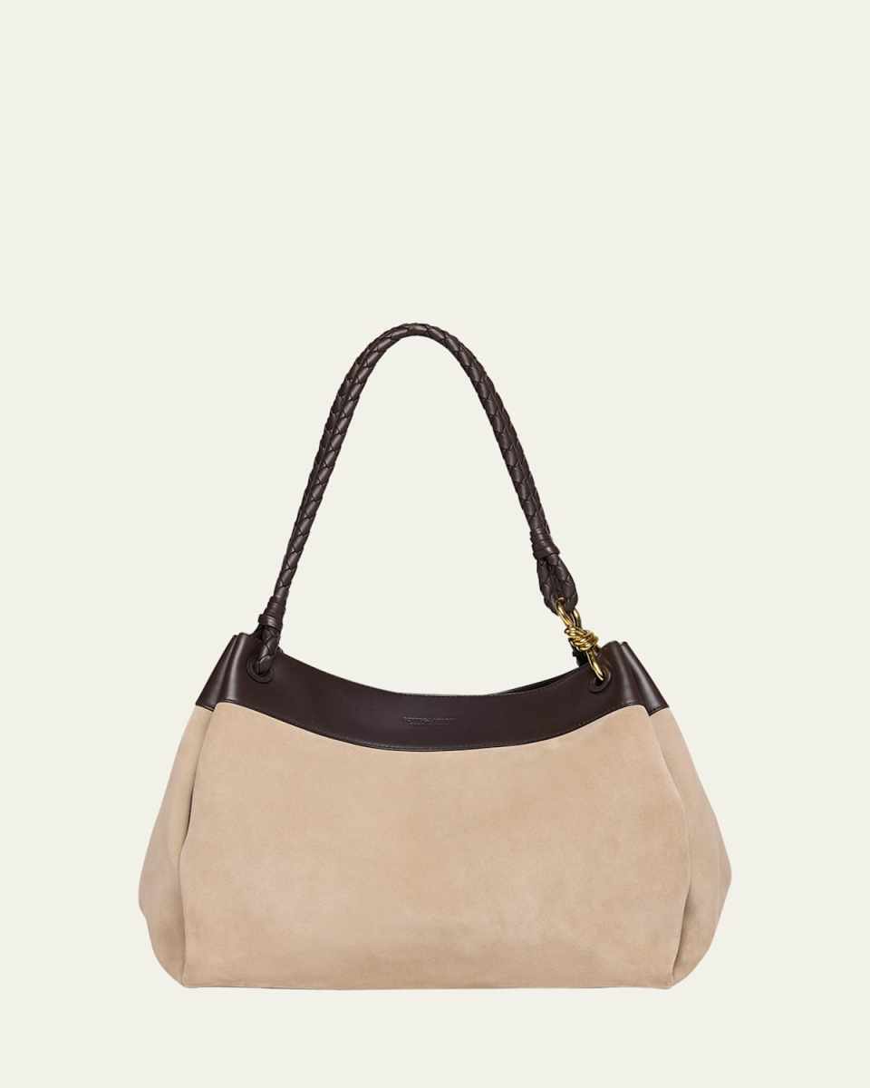 Parachute Maxi Suede Shoulder Bag